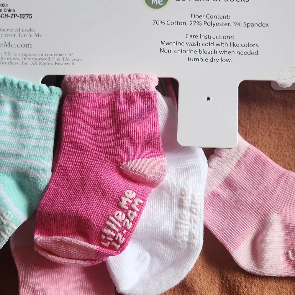 Modern Baby Bandana Bibs and Little me Socks
